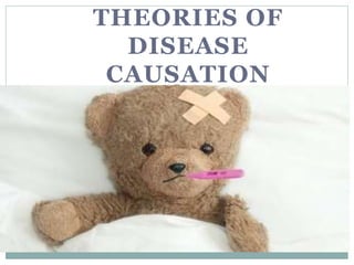 THEORIES OF
DISEASE
CAUSATION
 