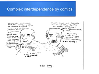 Complex interdependence by comics
 