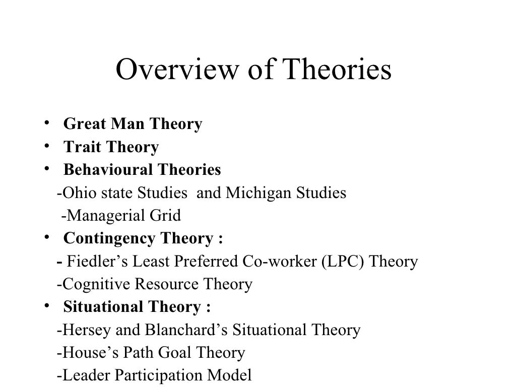 theories of leadership