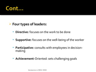 Being Directive Theories of leadership | PPT