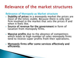 Theories of market stracture 2