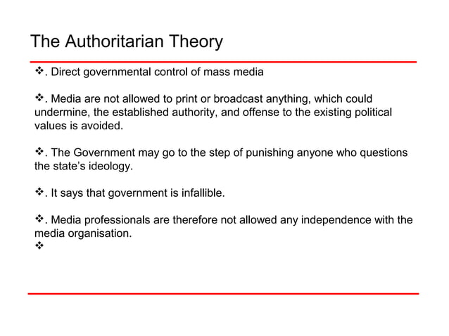 Theories Of Mass Media