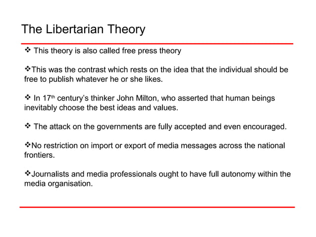 Theories Of Mass Media