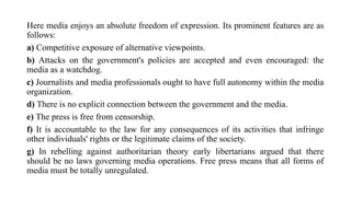 TheoriesofMedia Media law theories of media | PPTX