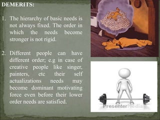 Deficiency Motivated Examples Theories of motivation | PPT