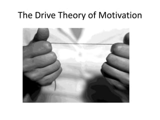 The Drive Theory of Motivation
 