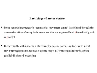 Theories of motor control | PPTX