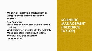 Task Management Theories Theories of organization - AUSTIN U.pptx