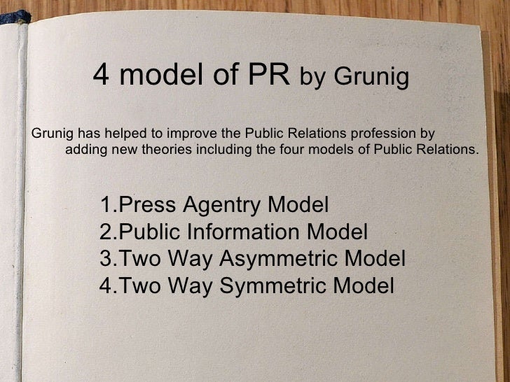 Theories of pr 4 model