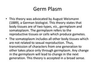 Preformation Theories of preformation, pangenesis, epigenesis, | PPTX