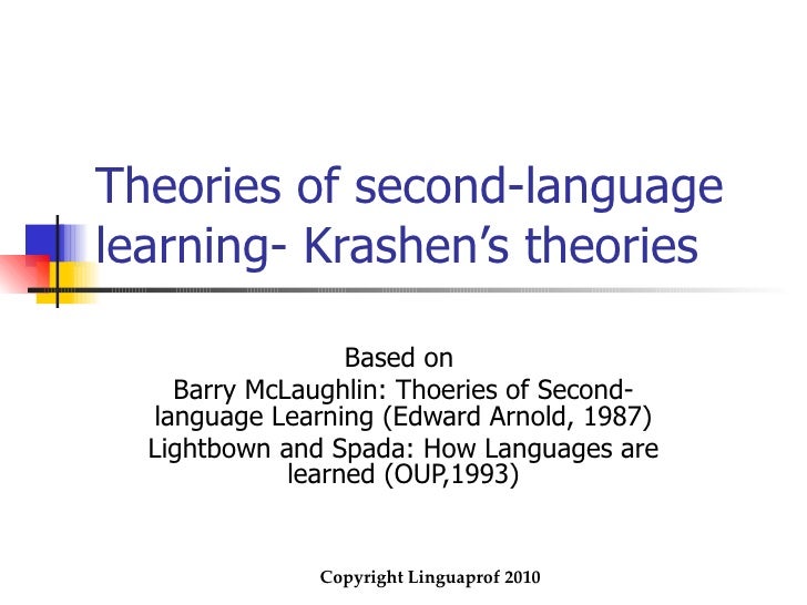 Lightbown And Spada How Languages Are Learned Pdf
