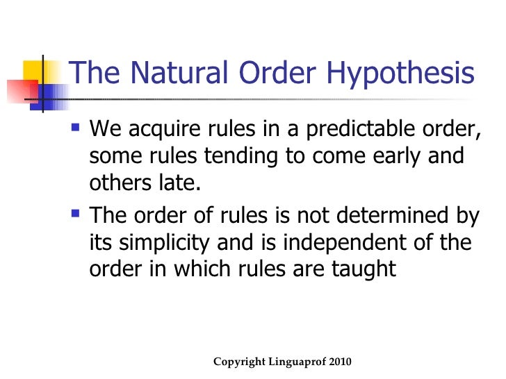 Theories of second language learning
