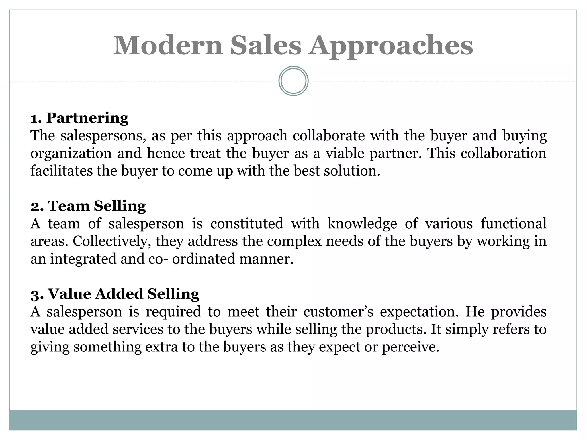 Theories of selling | PPTX