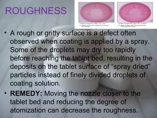 Tablet Rough Use problems in tablet manufacturing and coating | PPT