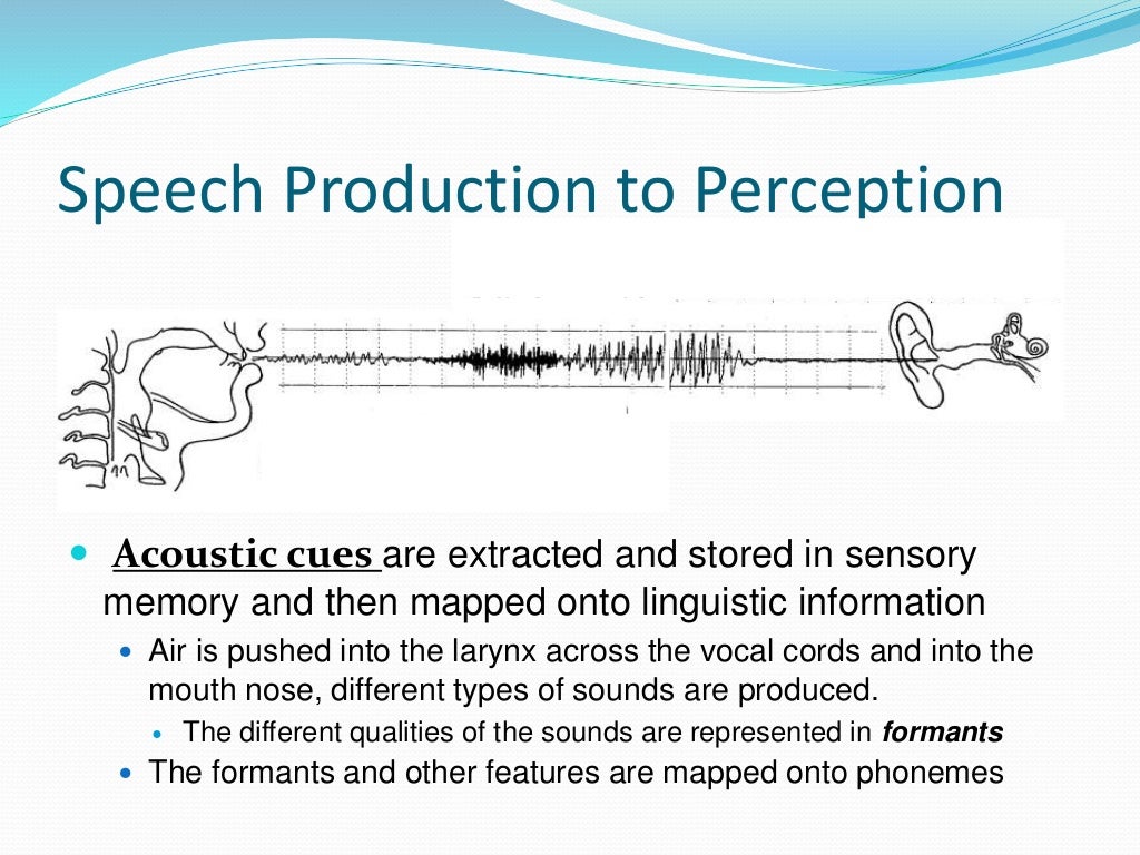 Theories of Speech Perception