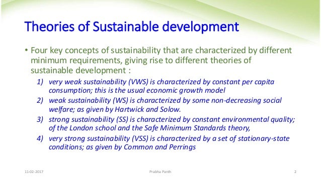 Theories of strong sustainability