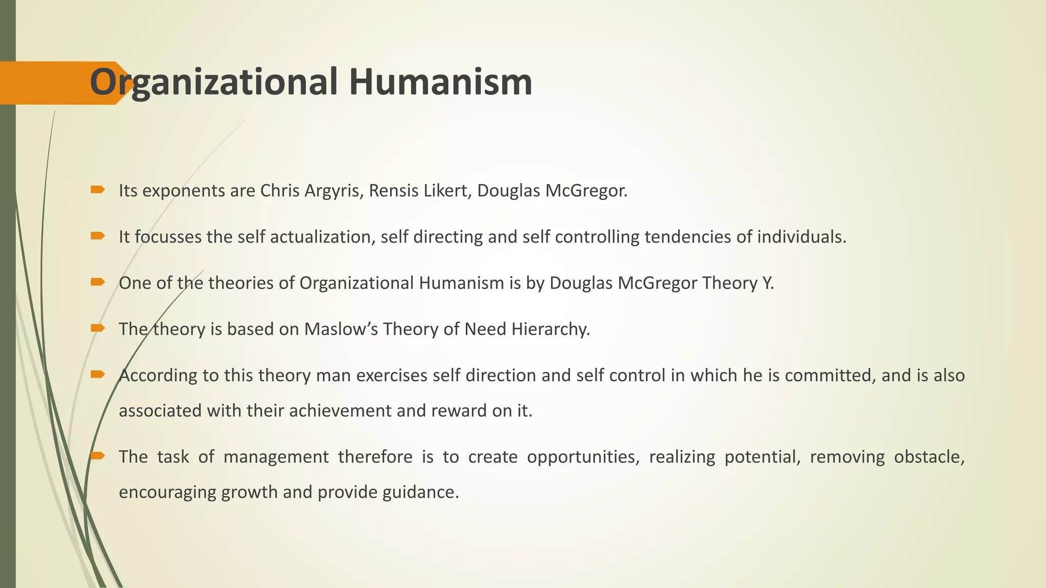 Theories on organization management | PPTX