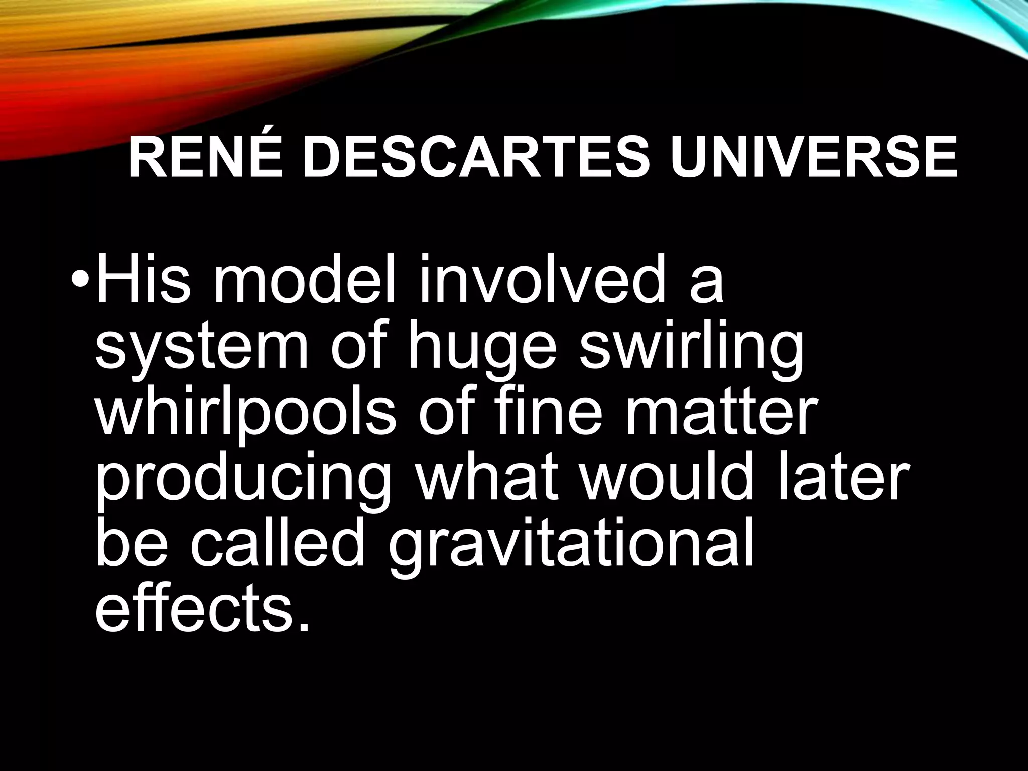 Theories on the origin of the universe ppt