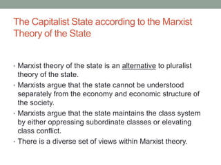 Theories on the state | PPTX