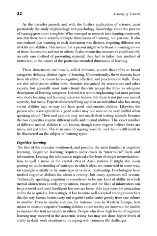 Theories on training and learning | PDF