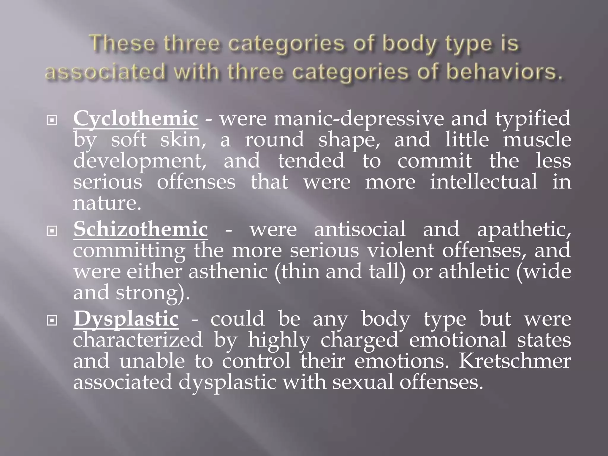 Theories related to physical appearance | PPTX