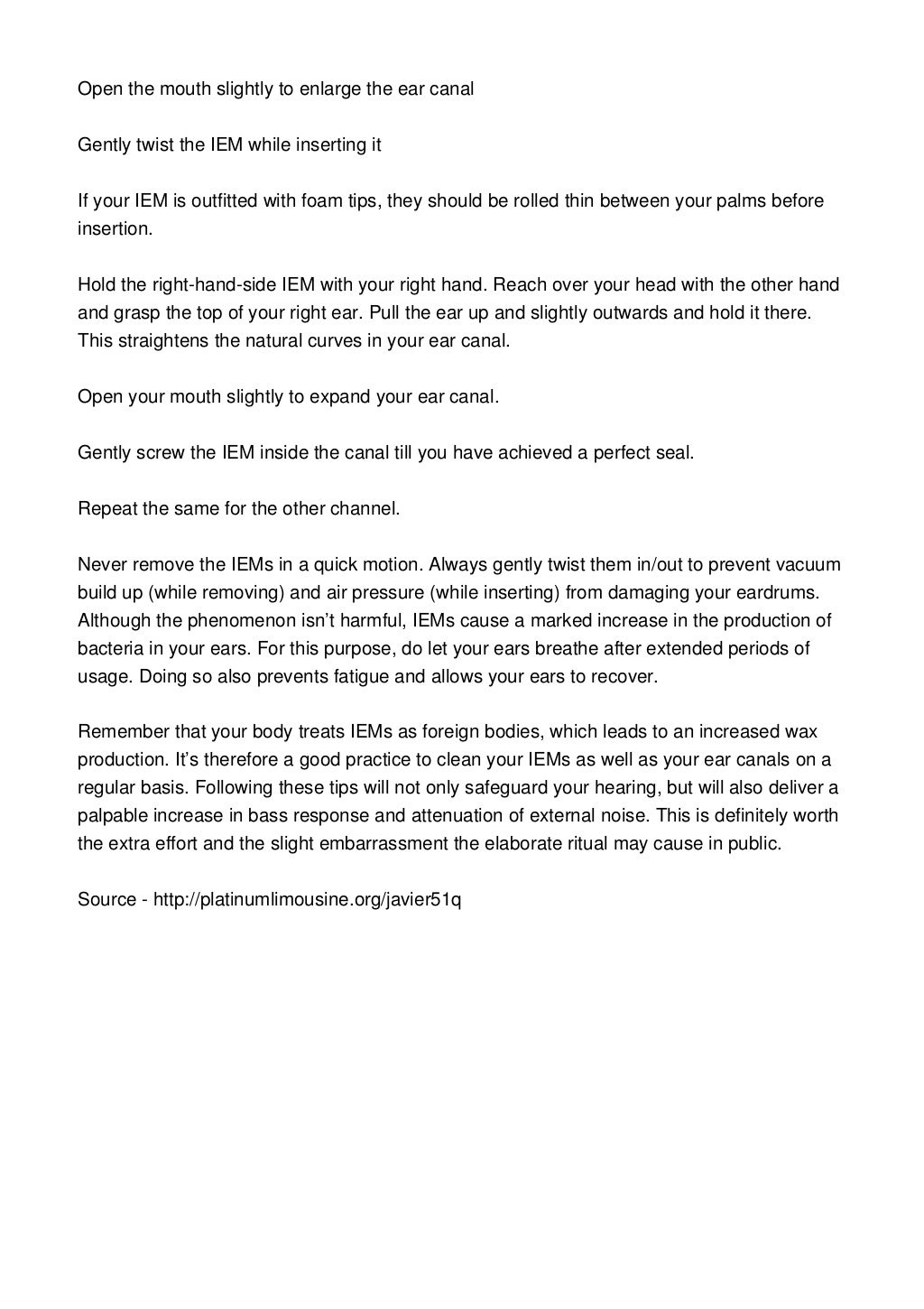 The Original Overear Headphone Safety Handbook