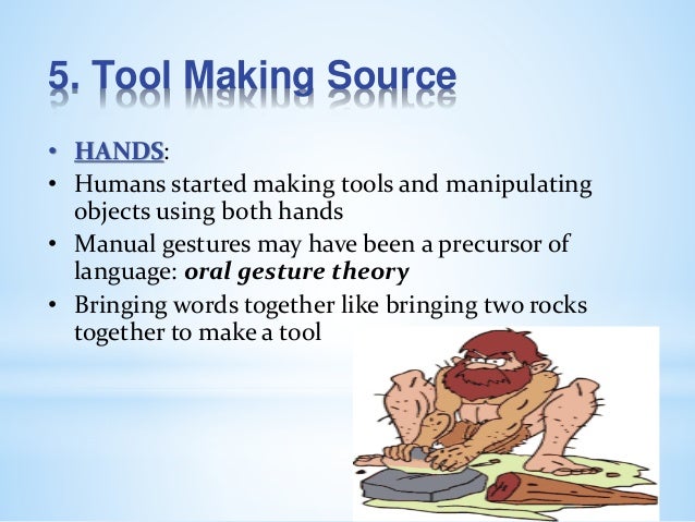 The origin of language