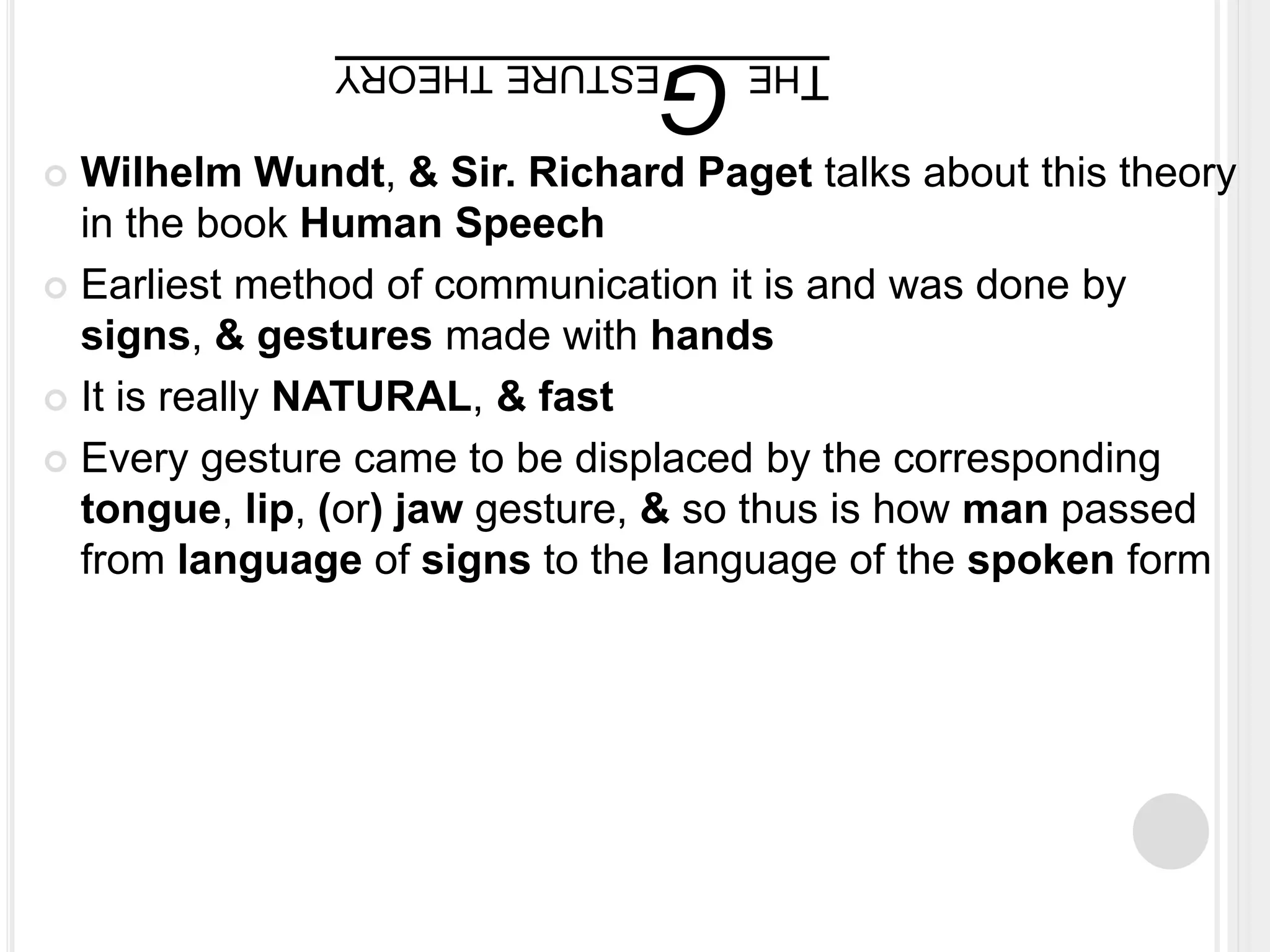 The origin of language | PPTX