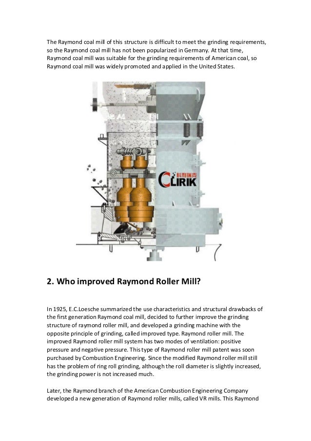 The origin of raymond roller mill