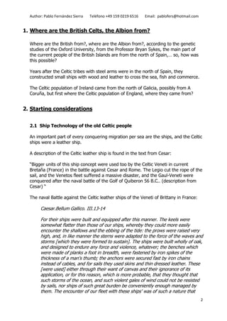 The origin of the British - The Celts | PDF