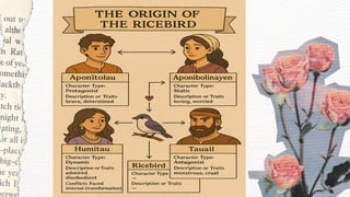 Humitau English 7 Matatag Topic - The Origin of the Ricebird | PDF