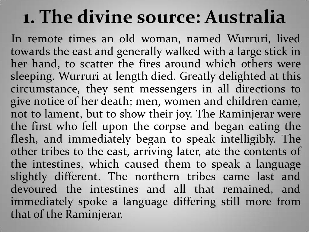 The origins of language