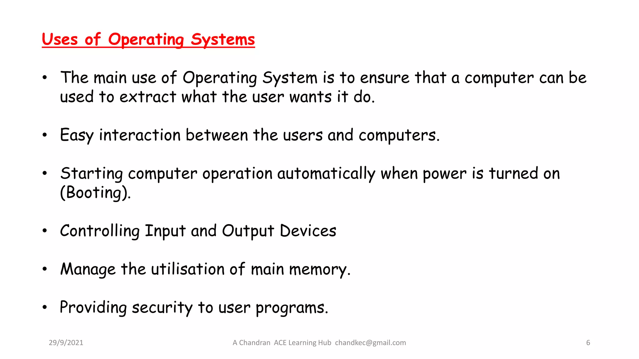 Theoritical concept of operating system | PPTX | Operating Systems ...