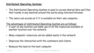 Theoritical concept of operating system | PPT