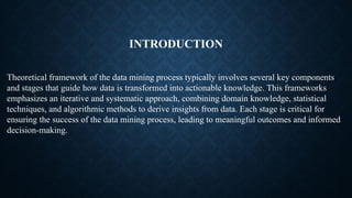 THEORITICAL FRAMEWORK FOR THE DATA MINING PROCESS | PDF
