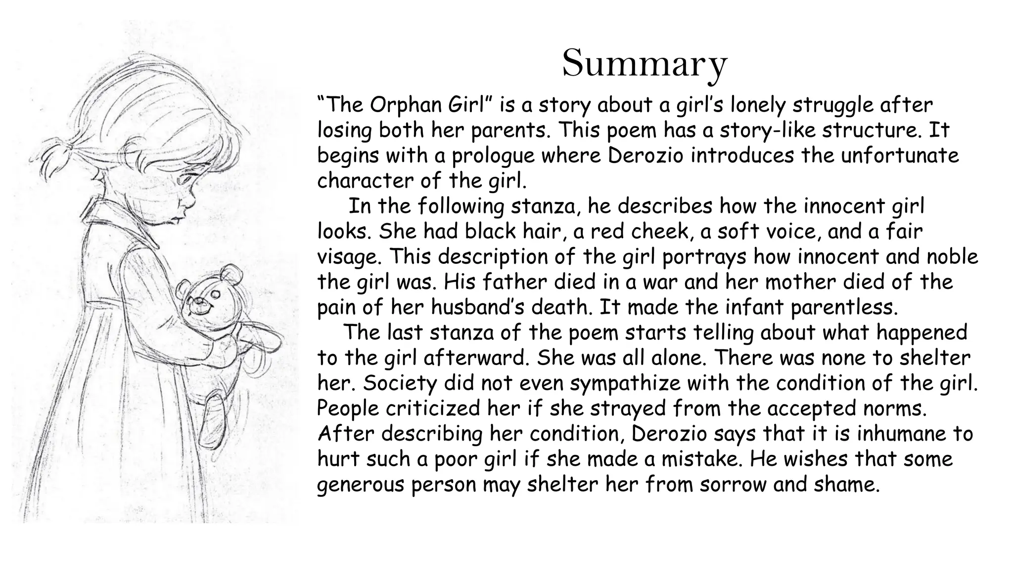 THE ORPHAN GIRL.pptx English literature 2025 PPTX