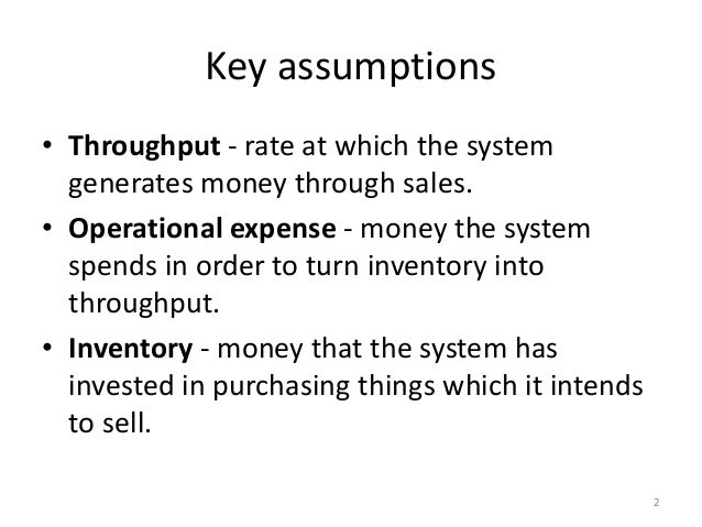 the goal eli goldratt definition of throughput inventory operational expenses The goal by eliyahu m goldratt the goal, by eliyahu goldratt, while simultaneously reducing inventory and operational expenses throughput is. the goal eli goldratt definition of throughput inventory operational expenses The goal by eliyahu m goldratt the goal, by eliyahu goldratt, while simultaneously reducing inventory and operational expenses throughput is.