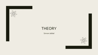 THEORY
Simran Jabbal
 