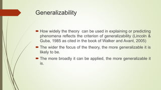 Theory analysis | PPTX