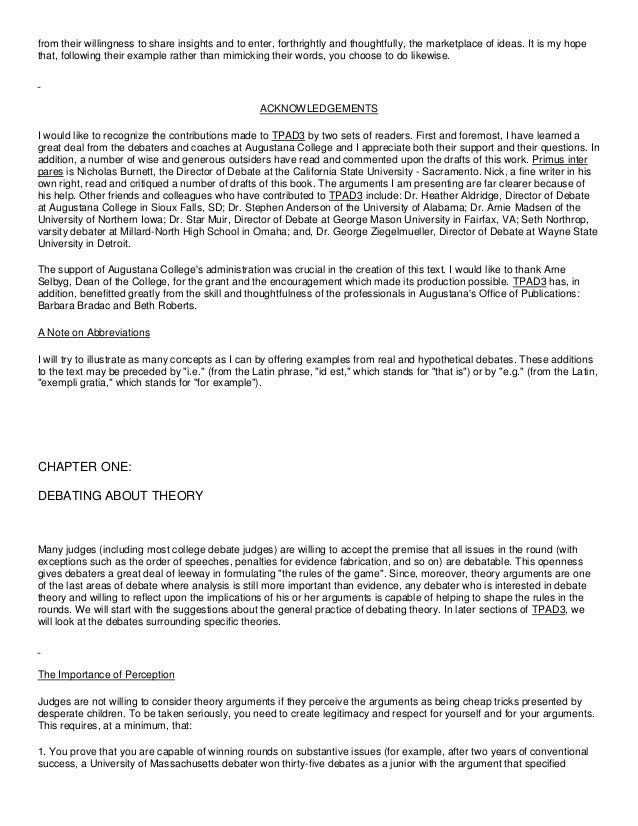 Theritical debate on tqm