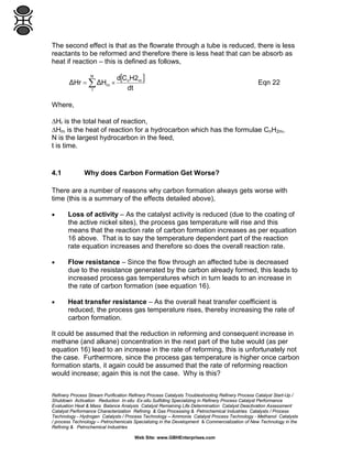 Theory of Carbon Formation in Steam Reforming | PDF