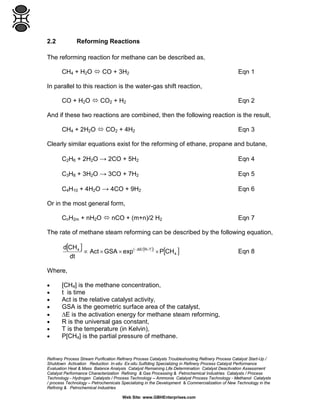 Theory of Carbon Formation in Steam Reforming | PDF