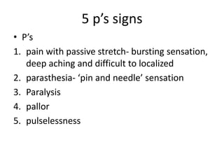 COMPARTMENT SYNDROME | PPTX