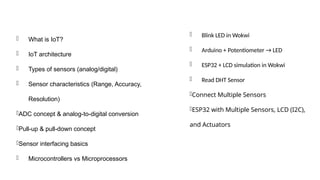 Comprehensive Embedded C and Microcontroller Programming for IoT and ...
