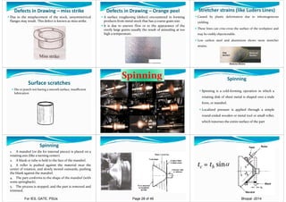 Mispick Defect Production Engg. Theory | PDF