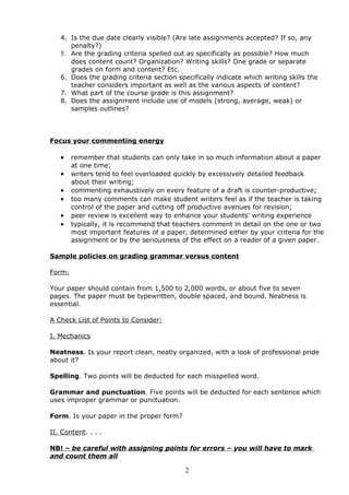 Theory Format Example Theory handout | DOC