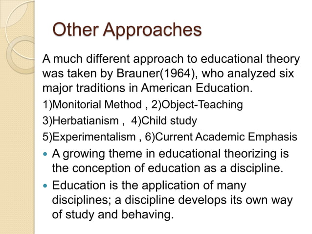 Theory in Education