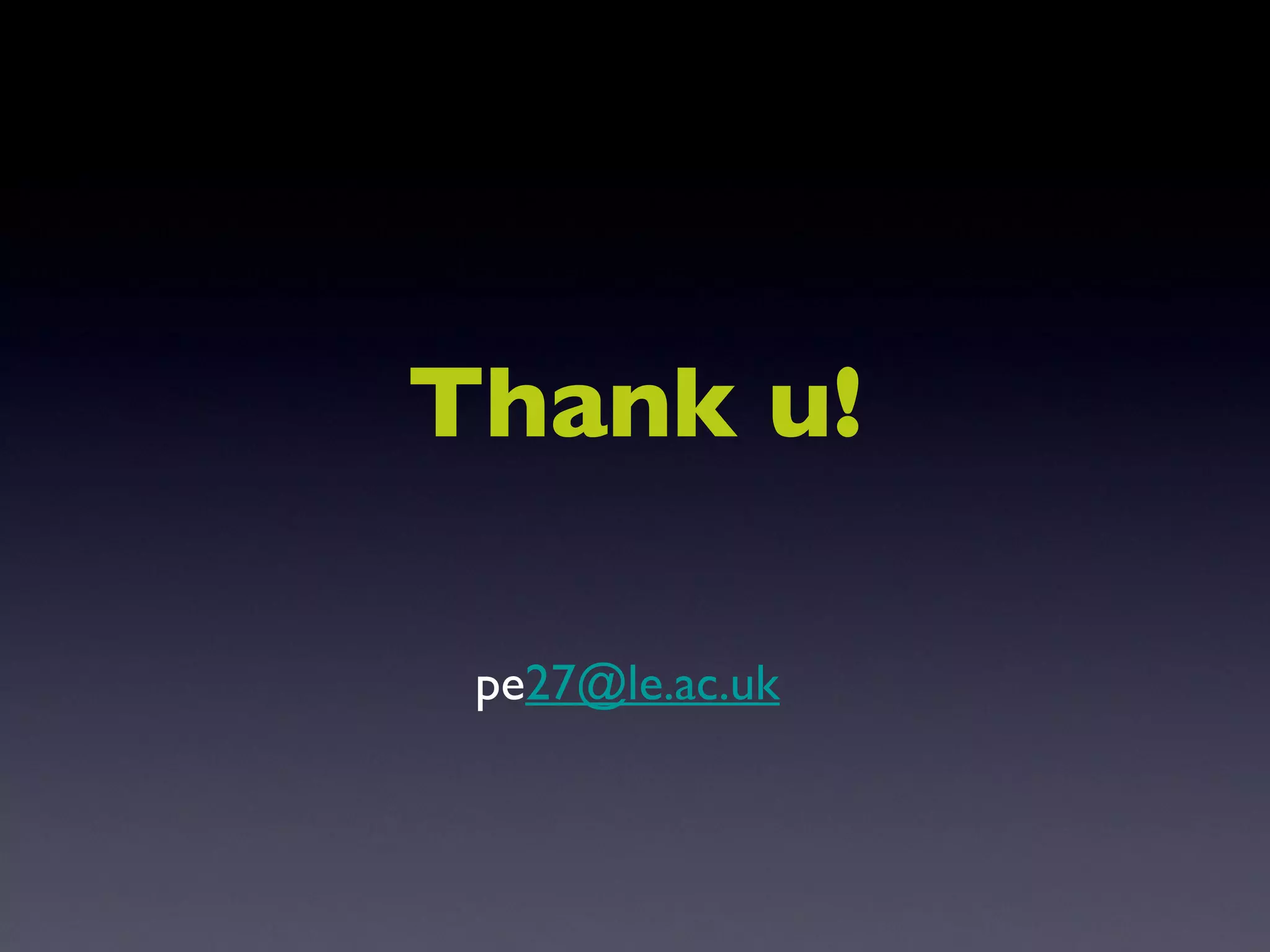 Thank u! pe [email_address]   