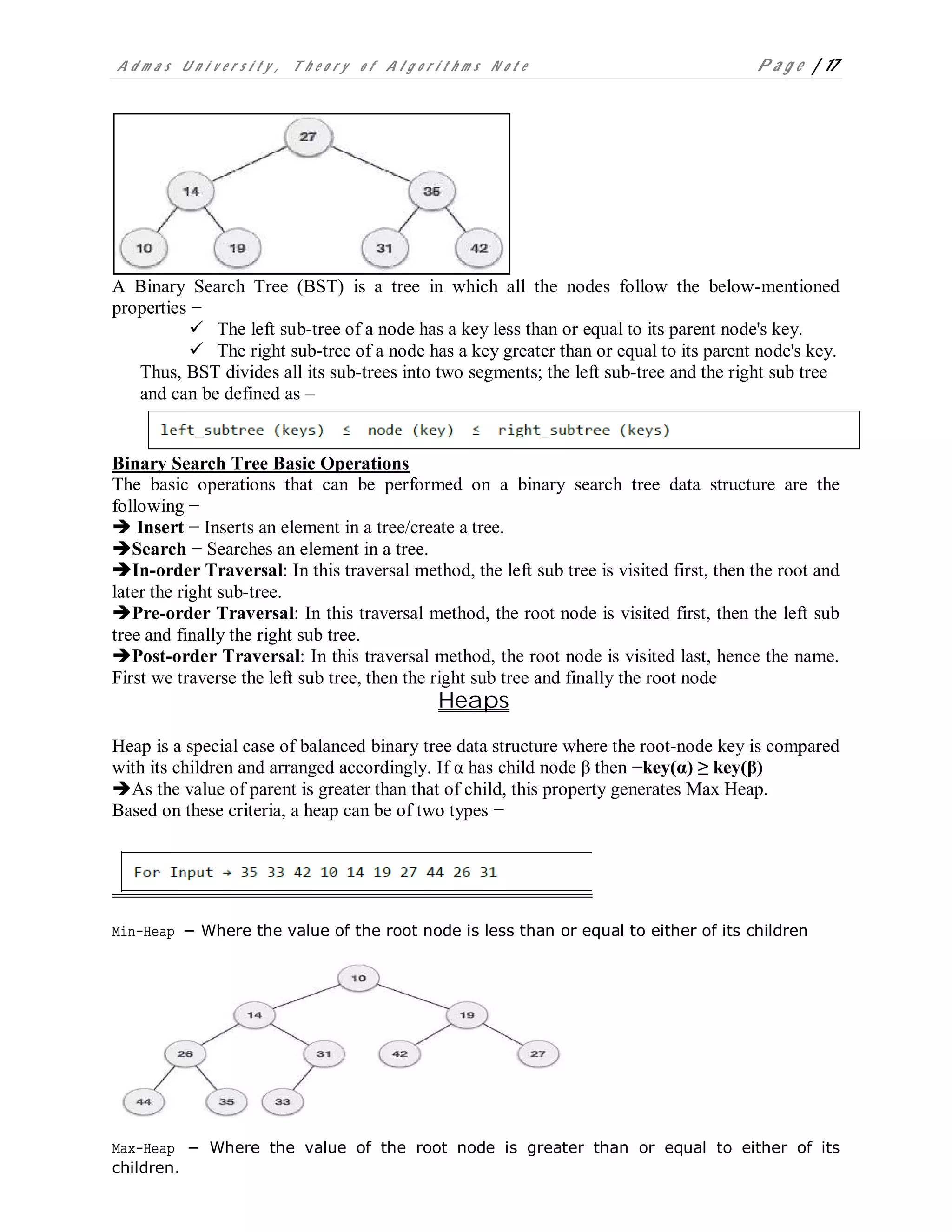 Theory of algorithms final | PDF