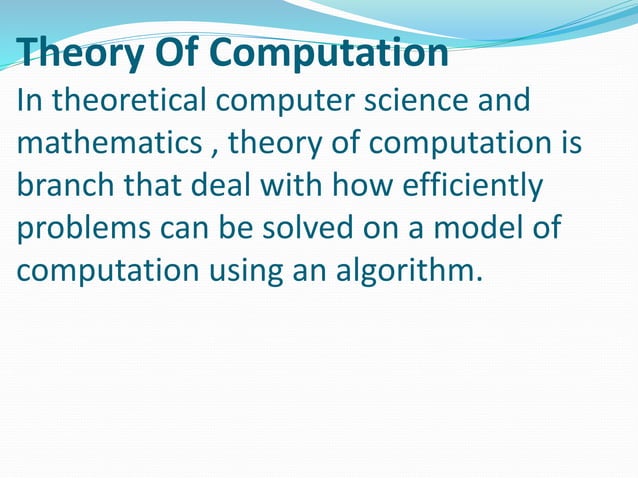 Theory of automata | PPT | Free Download